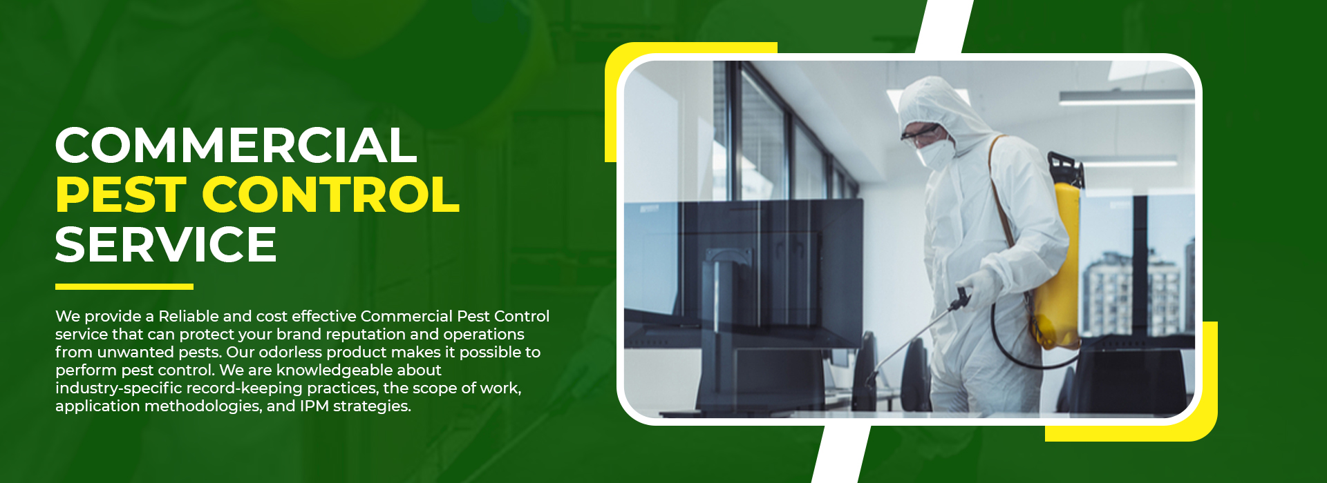 commercial pest control service banner